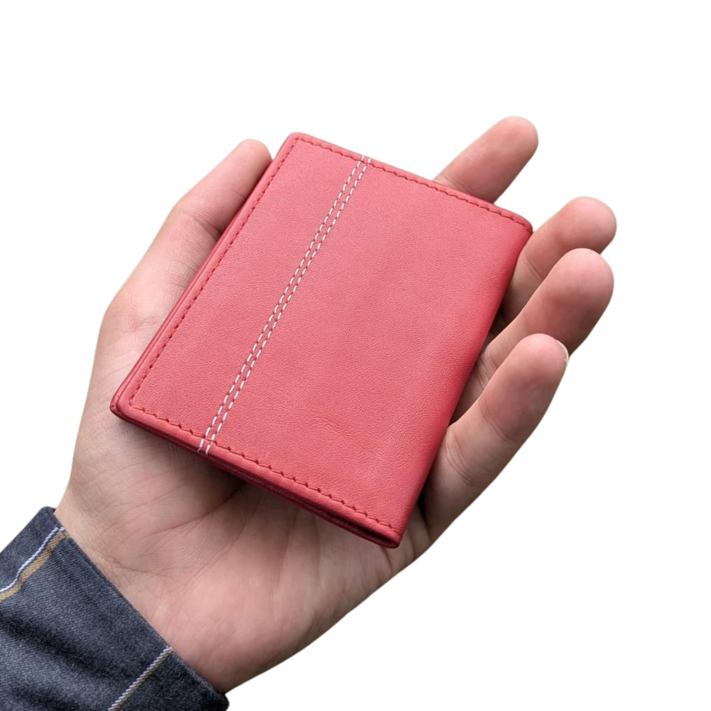 Premium Genuine Cow Leather Card Holder – Brown